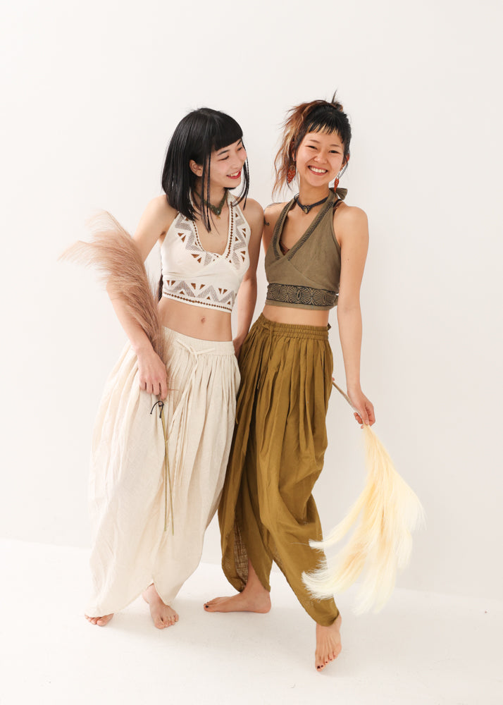 [NATURE FLOW] ゼン・ワイドラップ・プリーストパンツ