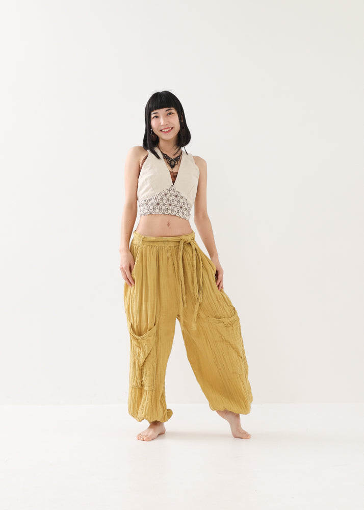 Nature Flow] ローダブルガーゼ・レモンyogaパンツ | KujA