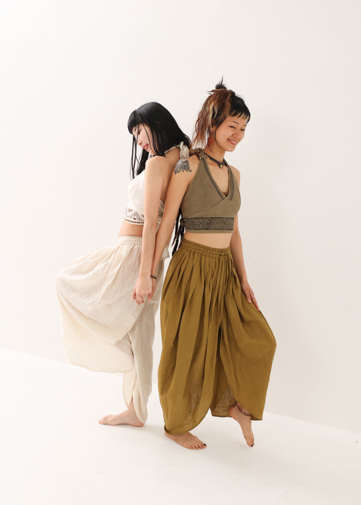 [NATURE FLOW] ゼン・ワイドラップ・プリーストパンツ