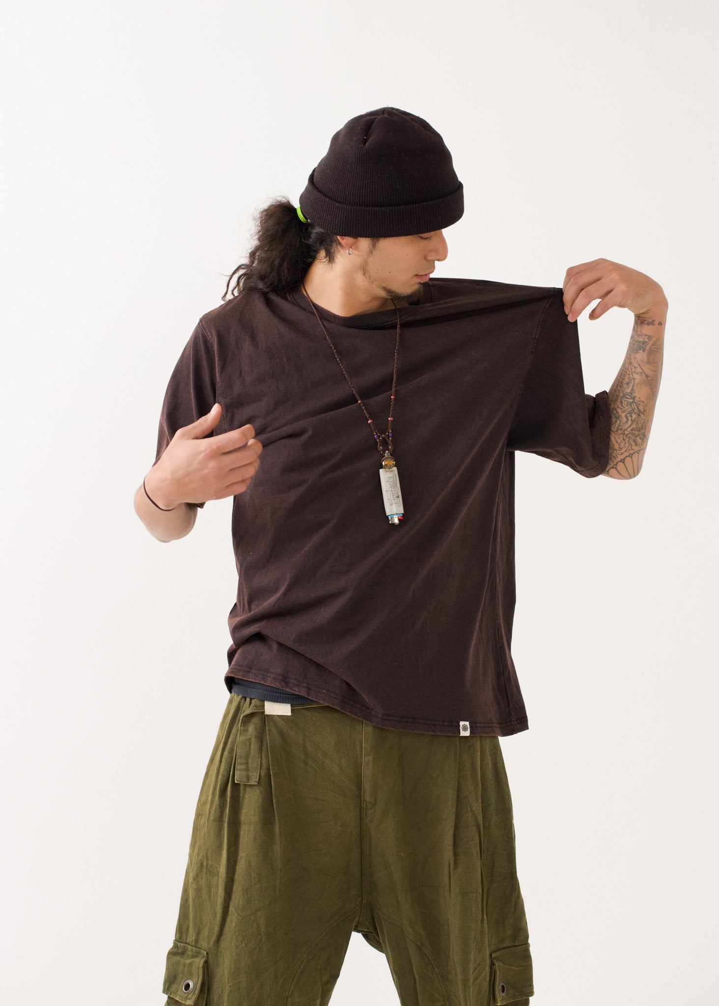 [NAZCA/ユニセックス] newフェードブラック・オルタナティブ Tシャツ (XL)