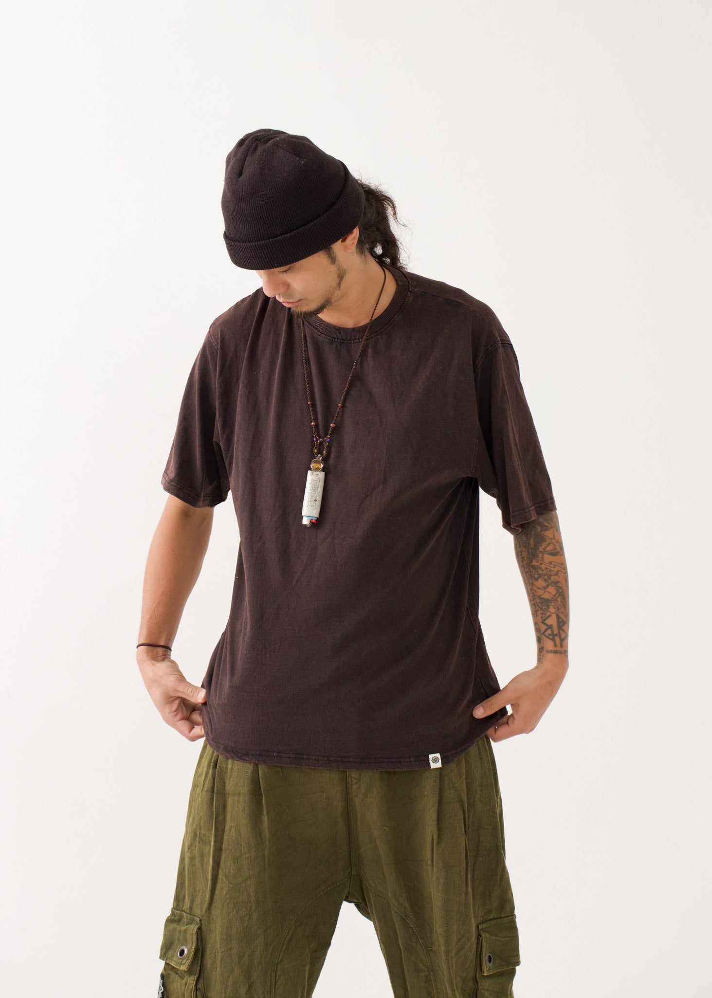 [NAZCA/ユニセックス] newフェードブラック・オルタナティブ Tシャツ (XL)