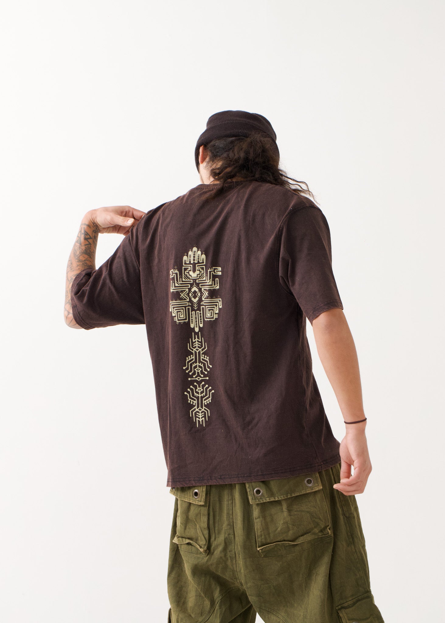 [NAZCA/ユニセックス] newフェードブラック・オルタナティブ Tシャツ (XL)