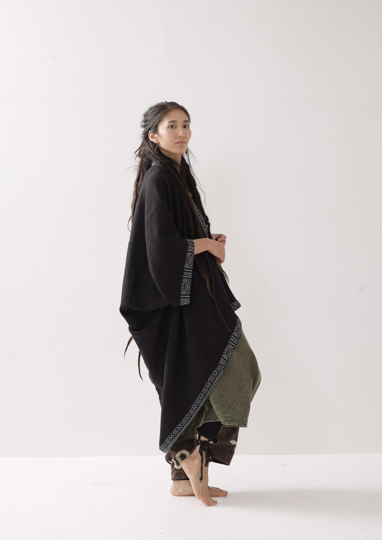 Doragon Tail / ユニセックス] HINO kimono フィッシュテール コットン