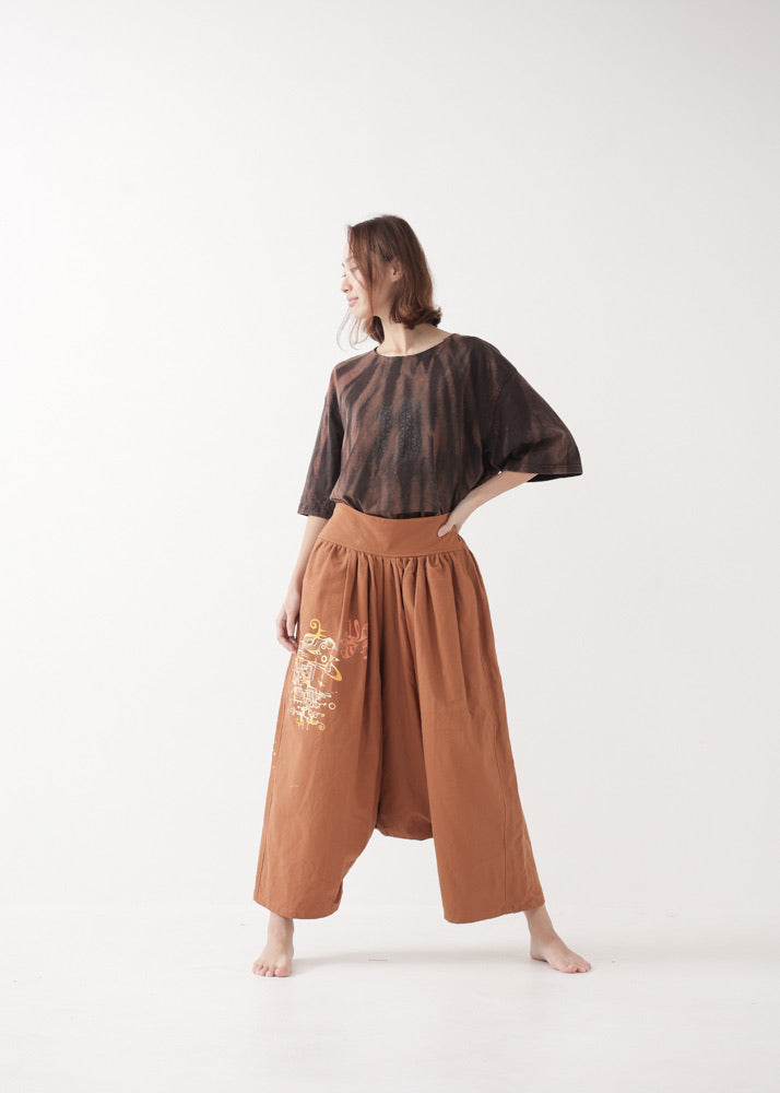[Hue Of Tuneコラボ限定品] ヘンプコットン・サルエルパンツ