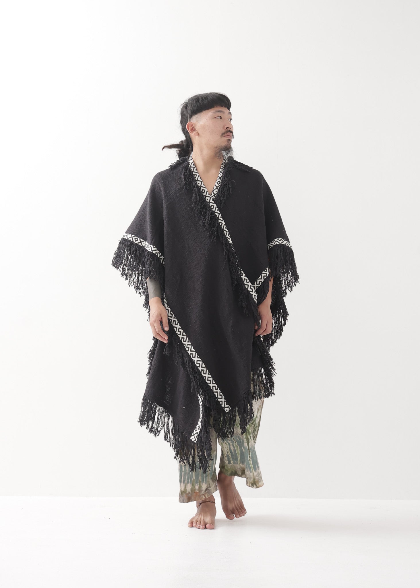 Dragon Tail] 厚手カディ/ 大判シャーマン・ショール 全2色 | KujA