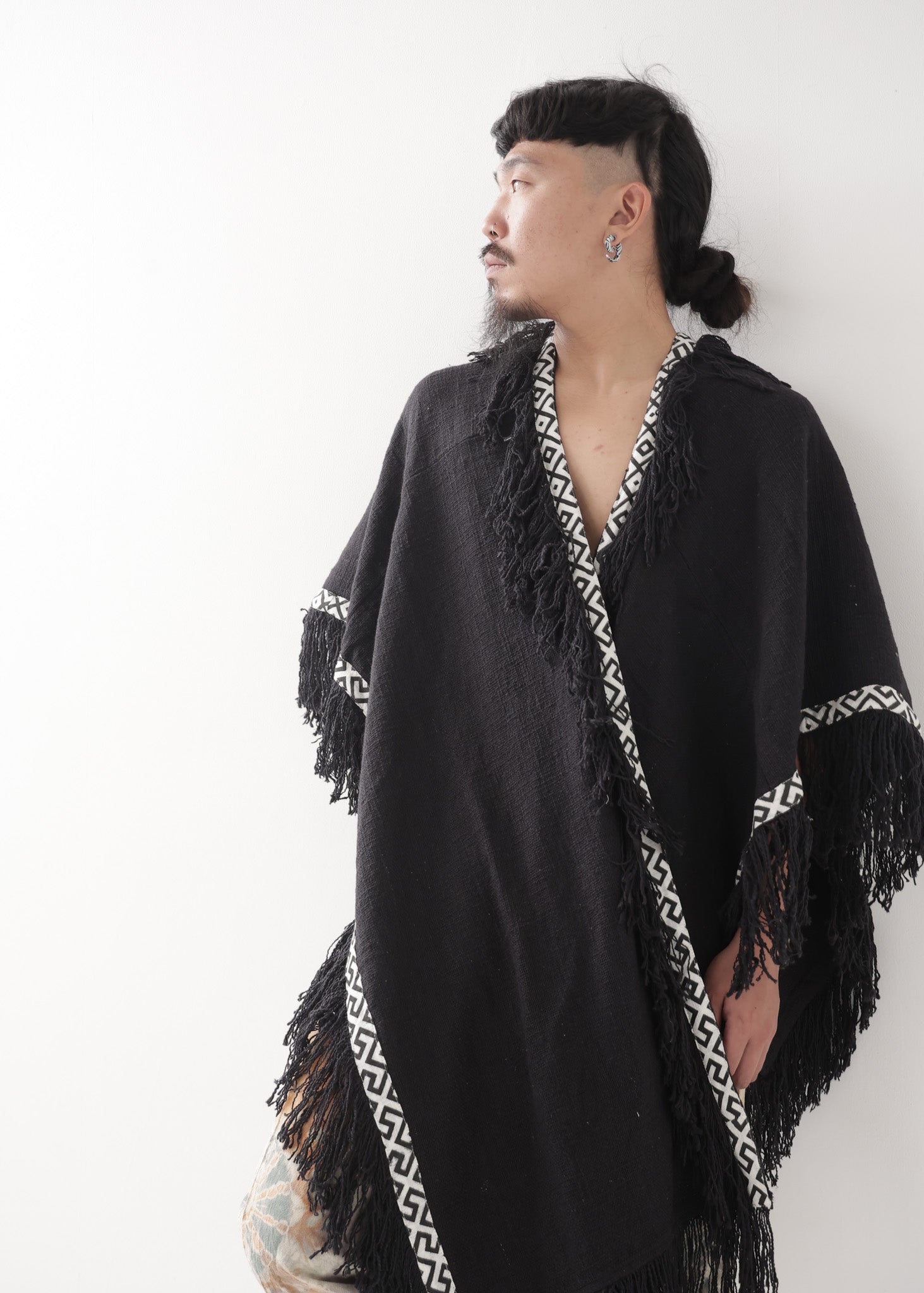 Dragon Tail] 厚手カディ/ 大判シャーマン・ショール 全2色 | KujA