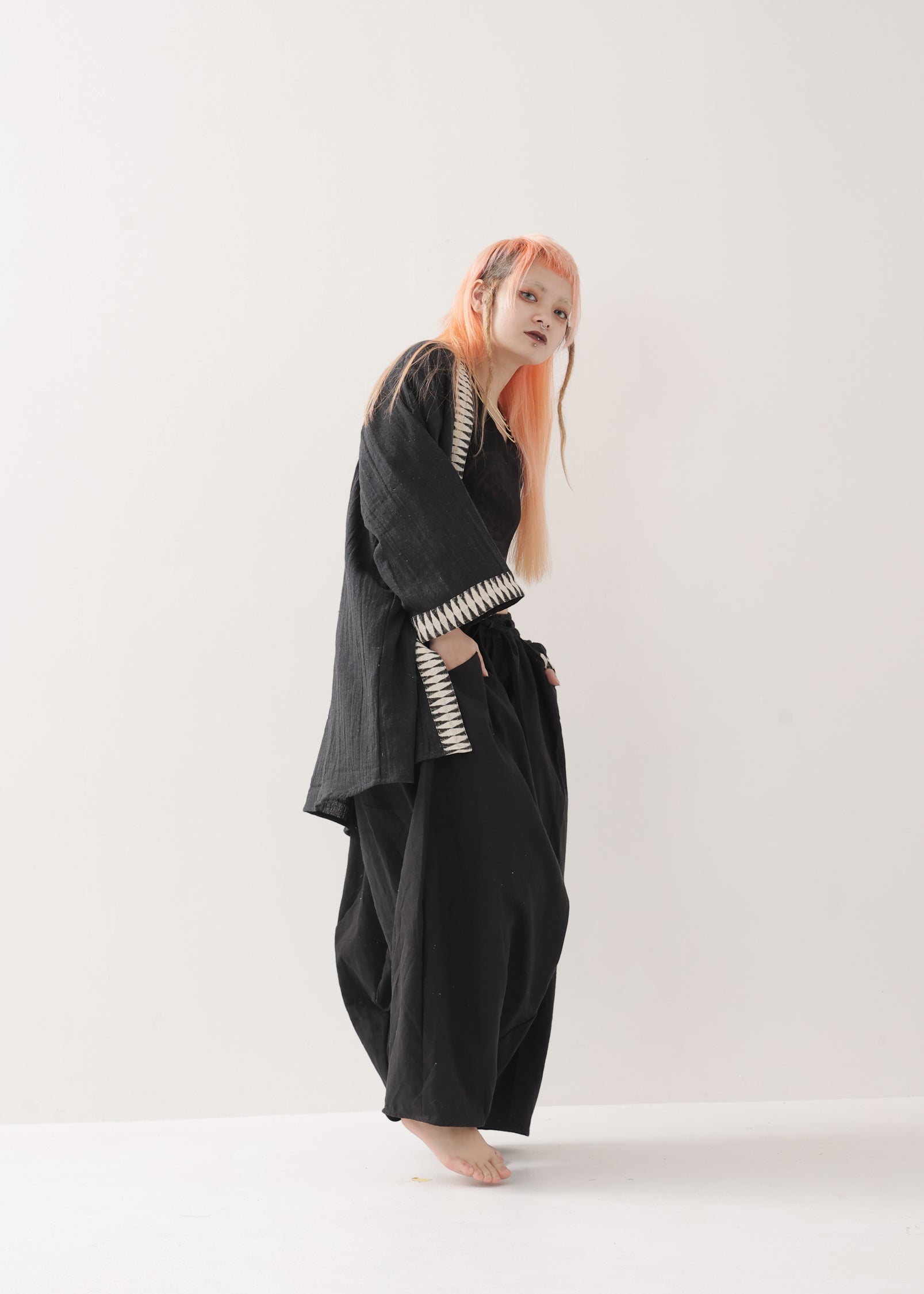 ユニセックス] 天然rawコットン・アラジンサルエルパンツ 全3色 | KujA