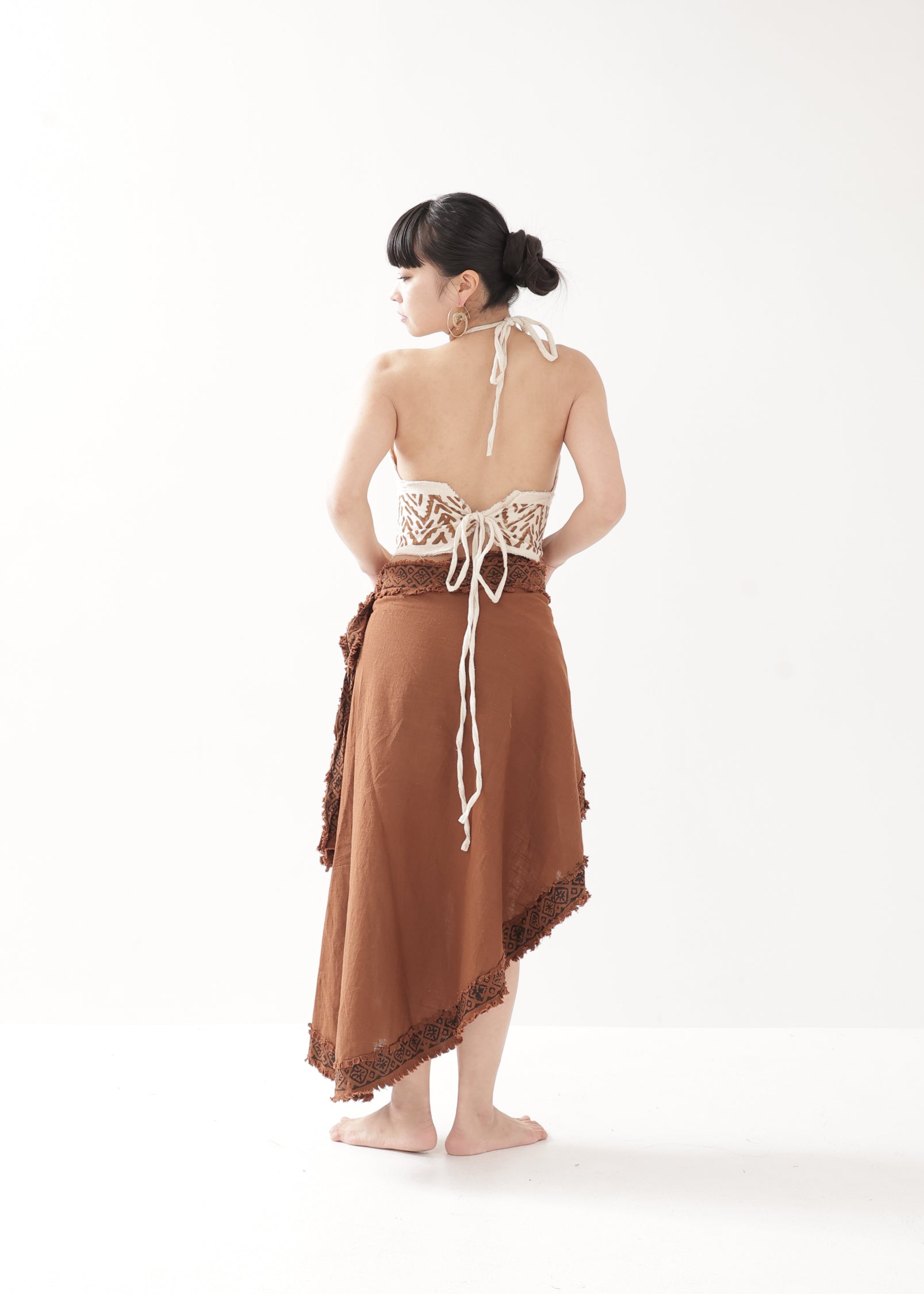 Tribal Earth] トライバルサッシュ・ホルタークロップトップス | KujA