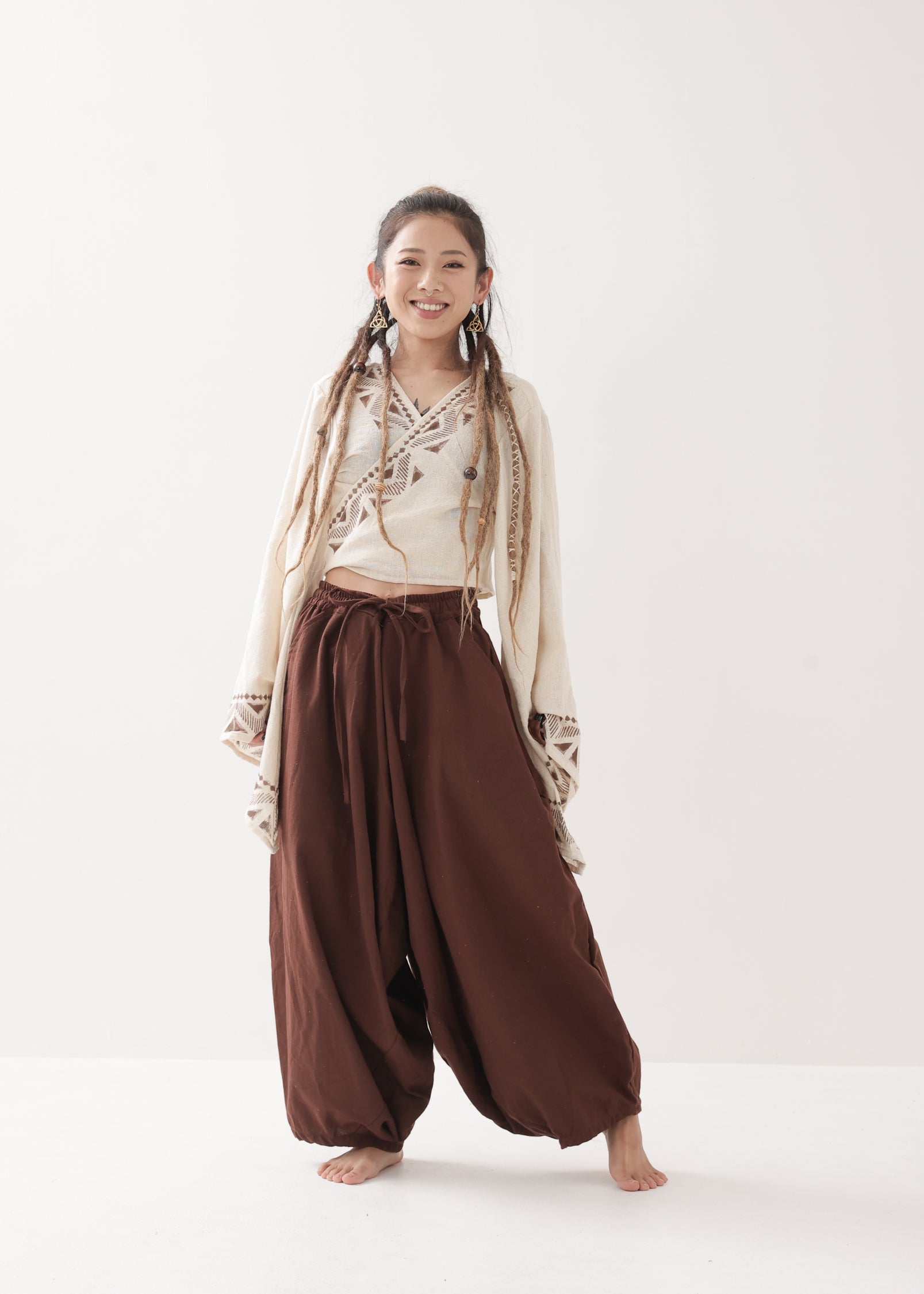 ユニセックス] 天然rawコットン・アラジンサルエルパンツ 全3色 | KujA