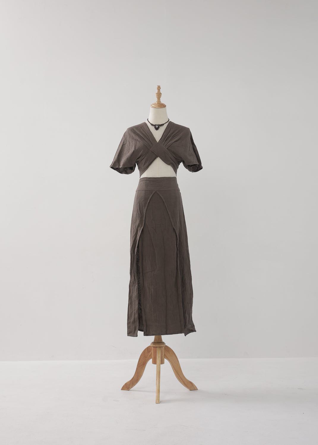 [セットアップ/草木染め] Khadi of Love カイトスリーブトップス＆エジプシャンスカート