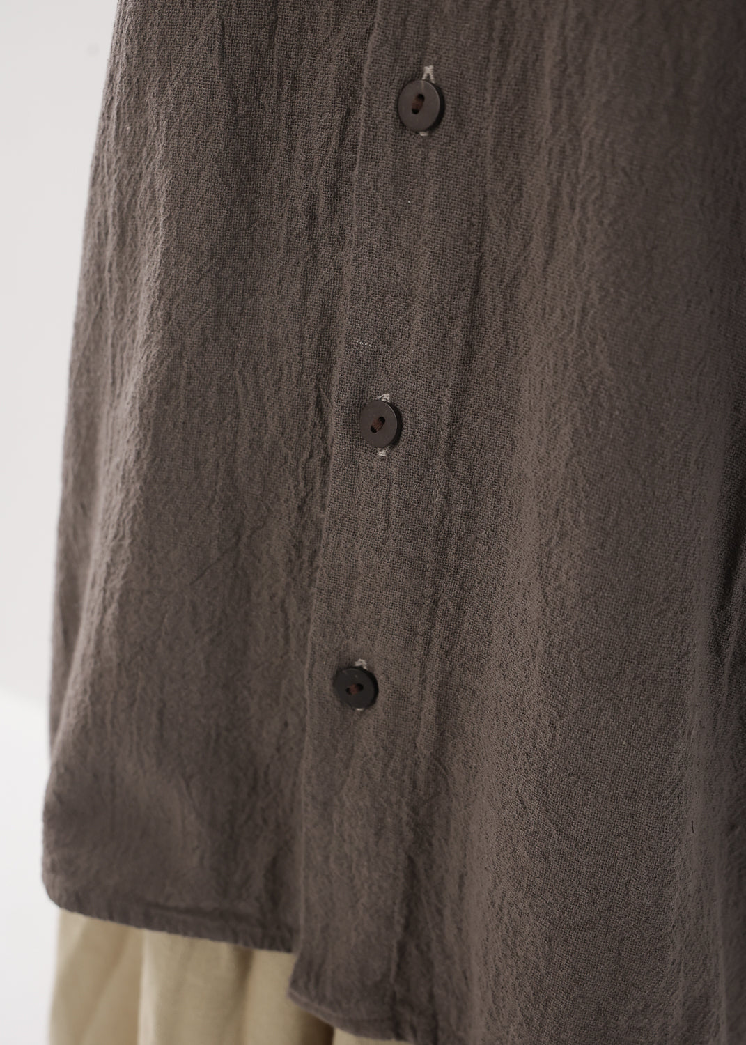 [Khadi of Love /ユニセックス] 草木染め・リラックスカディシャツ 全3色