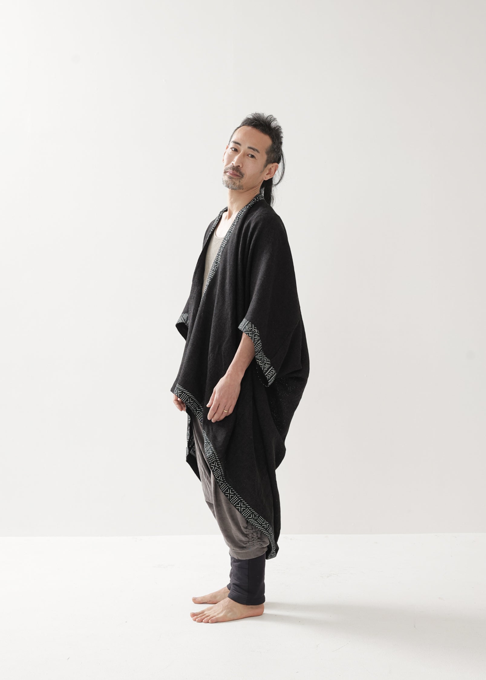 [Doragon Tail / ユニセックス] HINO kimono フィッシュテール コットン羽織