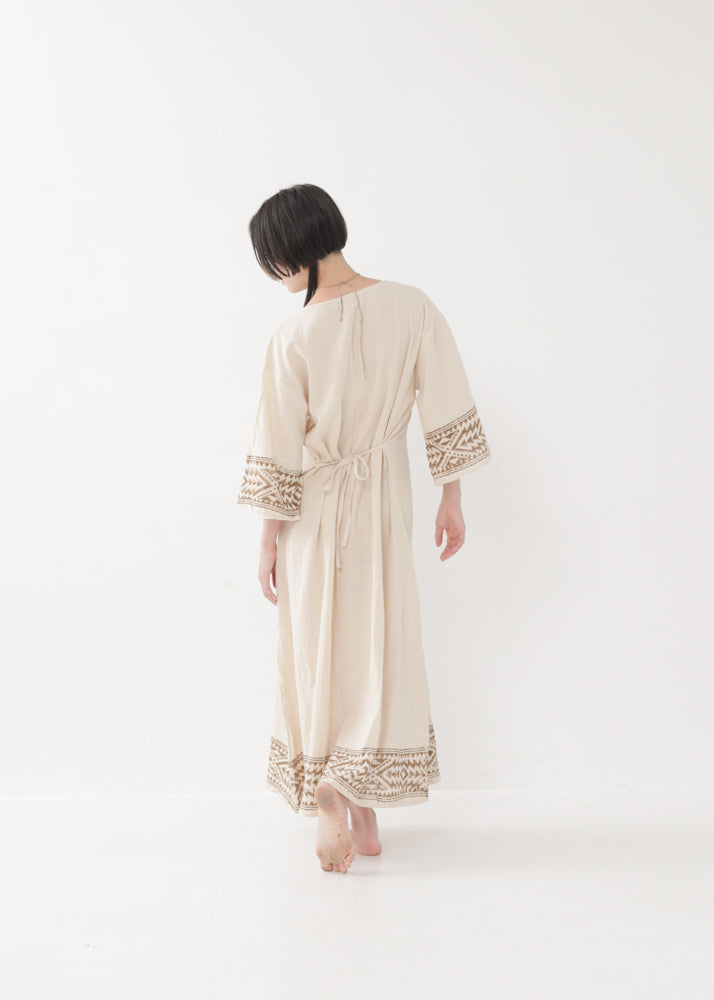 [NAZCA] Rawコットン・ オルテガドレス 七分袖