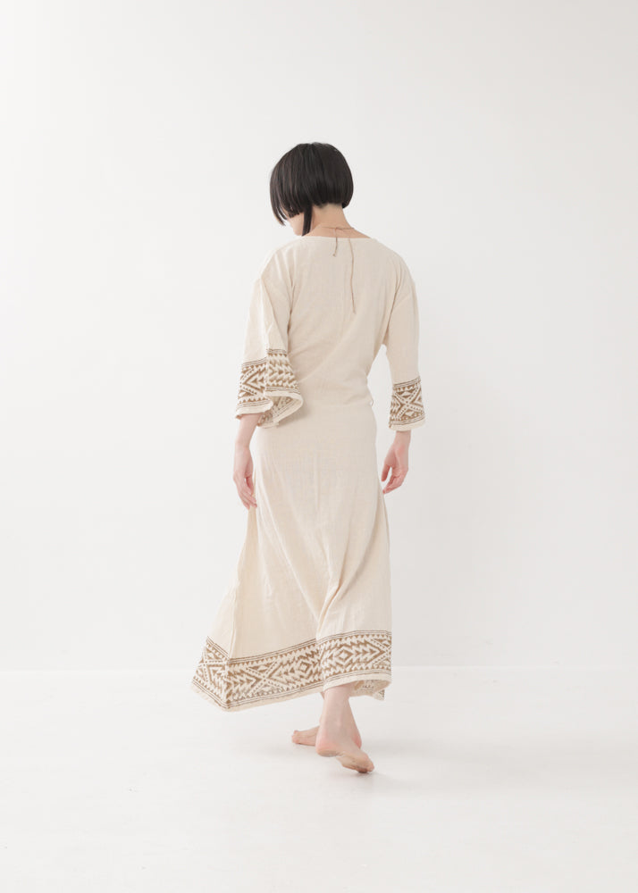 [NAZCA] Rawコットン・ オルテガドレス 七分袖