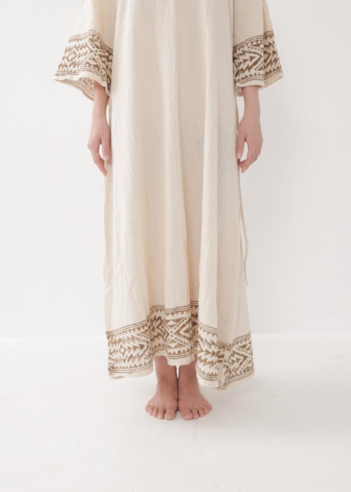 [NAZCA] Rawコットン・ オルテガドレス 七分袖
