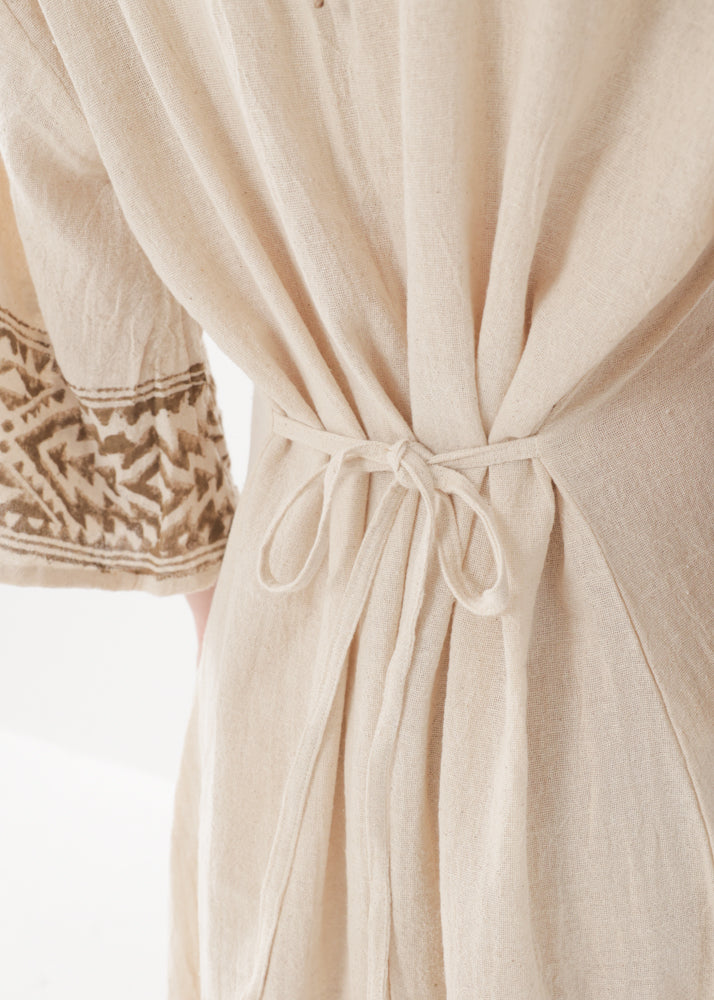 [NAZCA] Rawコットン・ オルテガドレス 七分袖