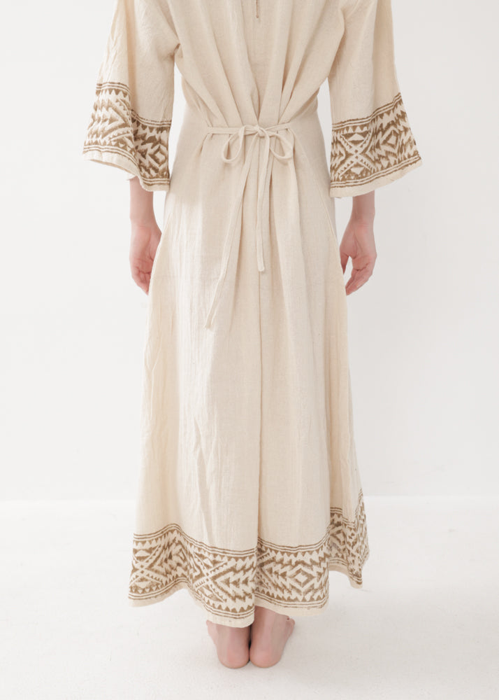 [NAZCA] Rawコットン・ オルテガドレス 七分袖