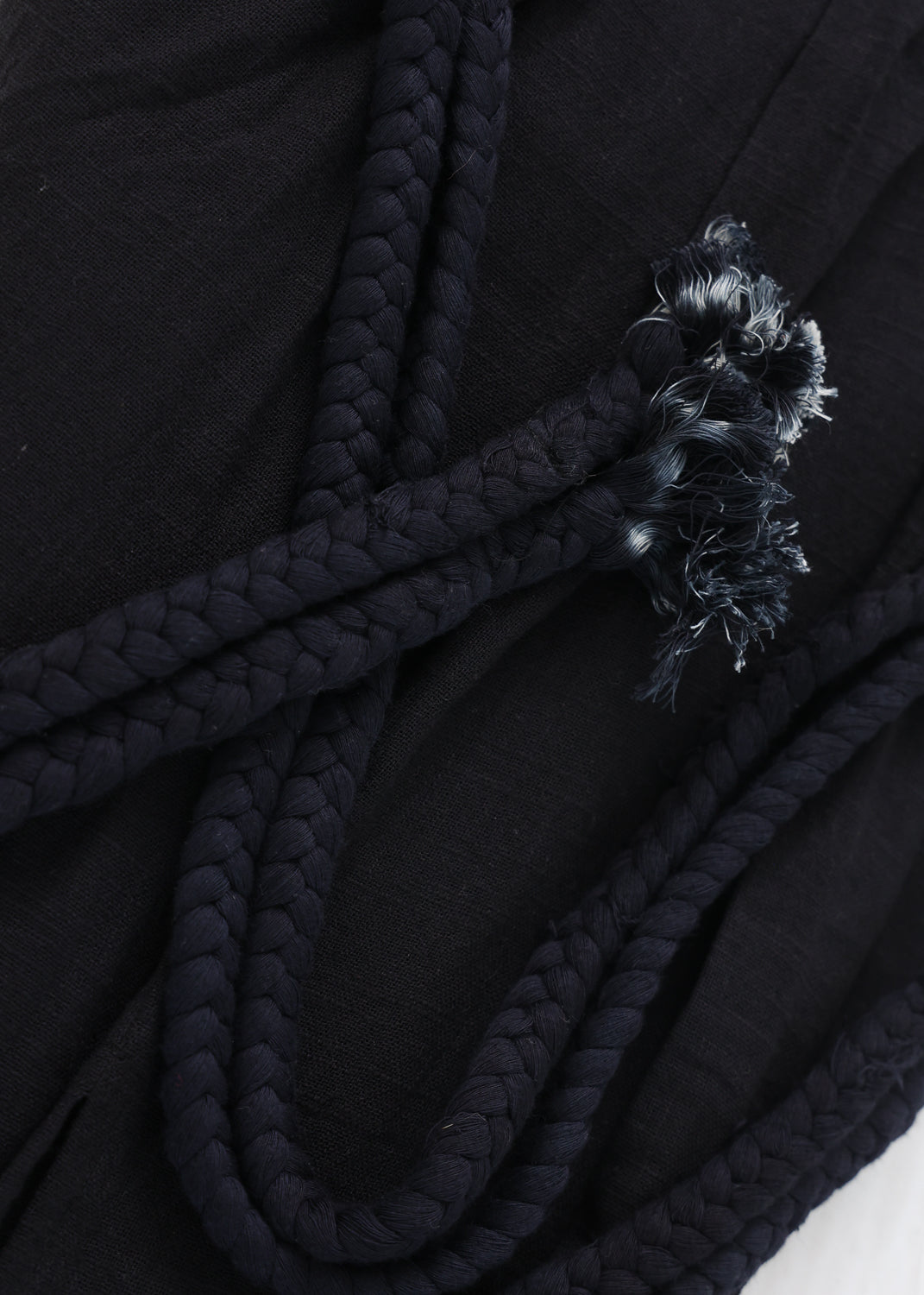 [KujA goddess] ブレイドロープ・キャットスリットドレス Black