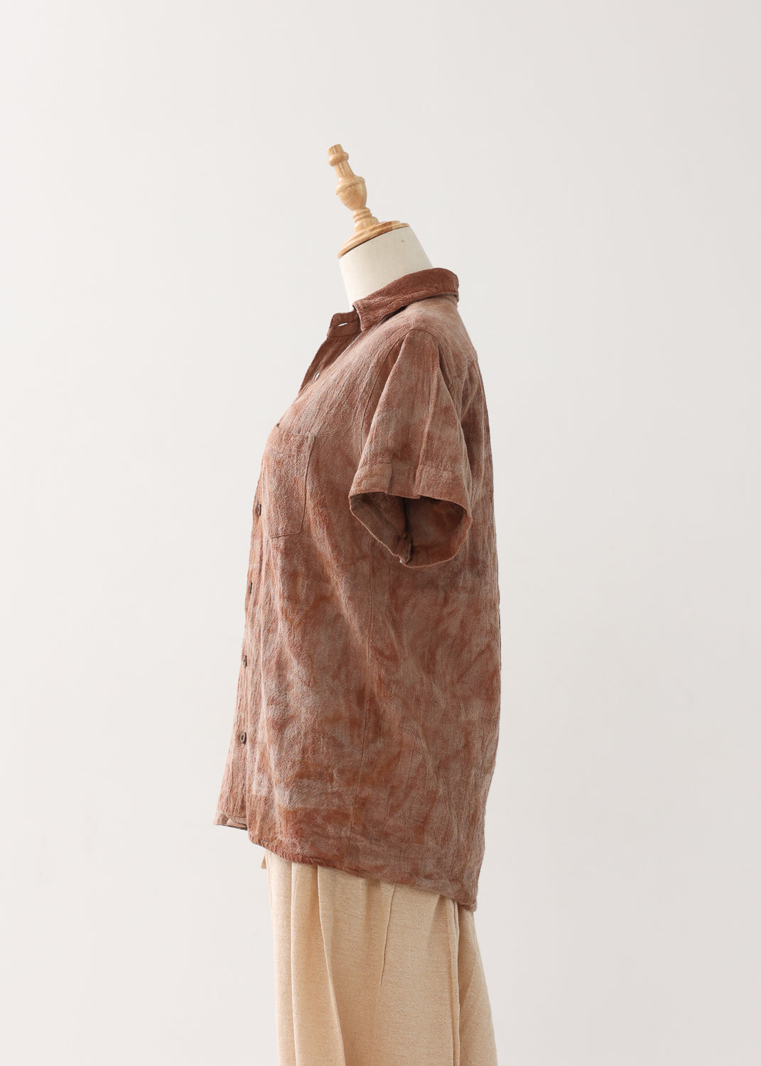 [Khadi of Love /ユニセックス] 草木染め・リラックスカディシャツ 全3色