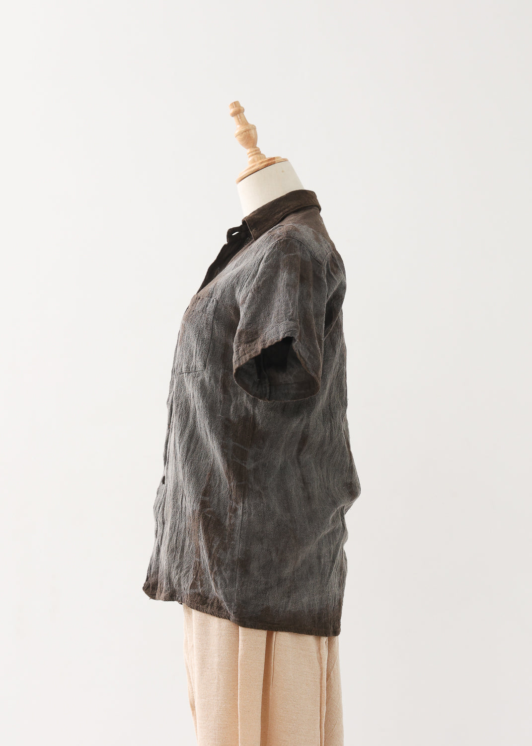 [Khadi of Love /ユニセックス] 草木染め・リラックスカディシャツ 全3色