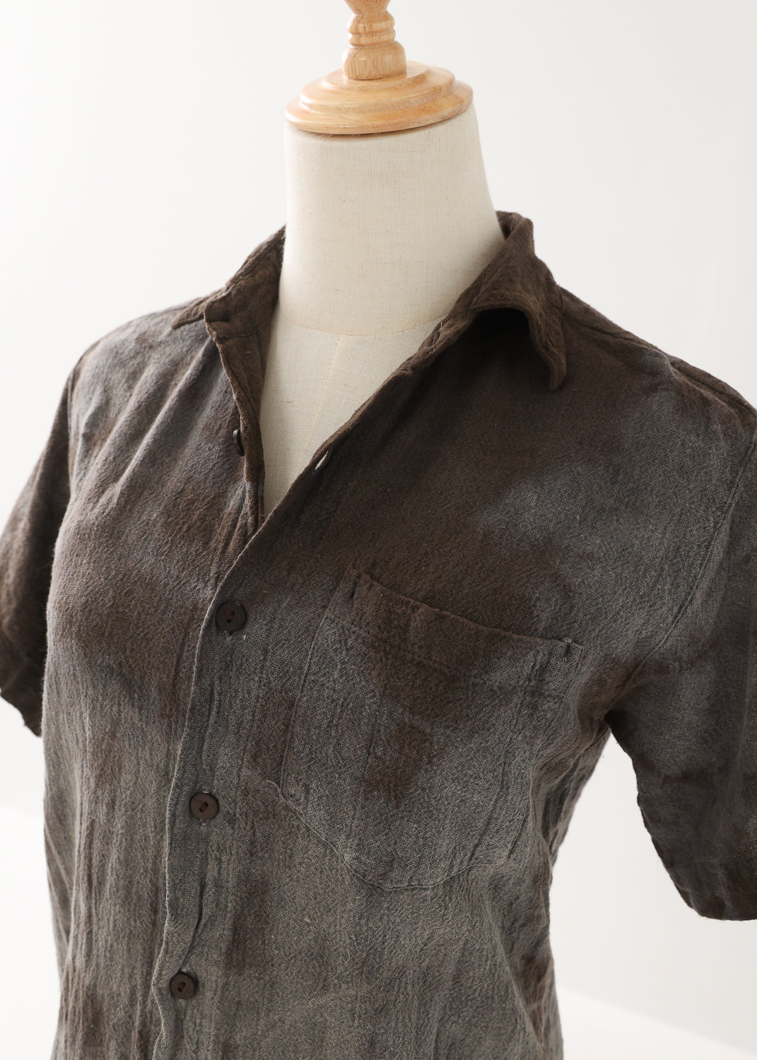 [Khadi of Love /ユニセックス] 草木染め・リラックスカディシャツ 全3色