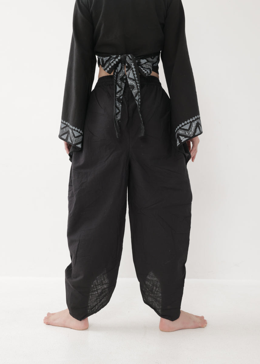 [NATURE FLOW] プリーツド・ラップパンツ 全3色