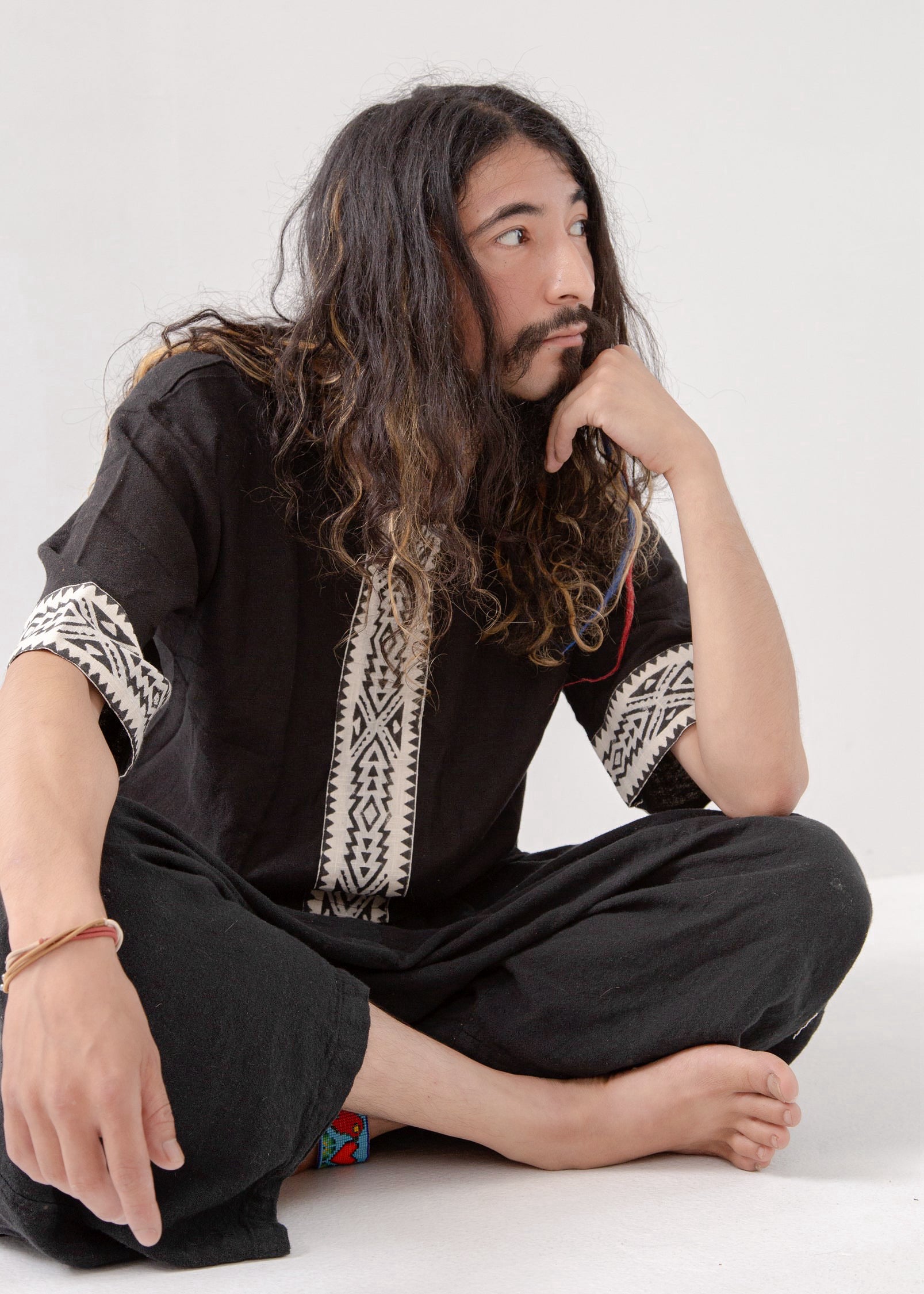 LGBトラプリント 半袖チュニック ブラック LGBトラプリント 半袖チュニック ブラック