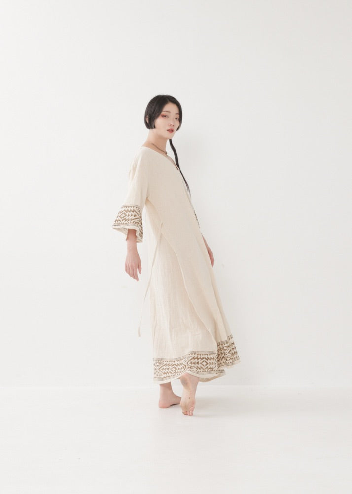 [NAZCA] Rawコットン・ オルテガドレス 七分袖