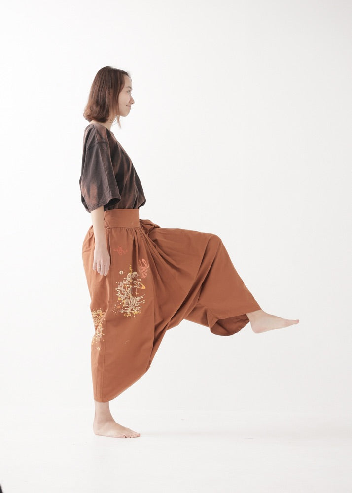 [Hue Of Tuneコラボ限定品] ヘンプコットン・サルエルパンツ