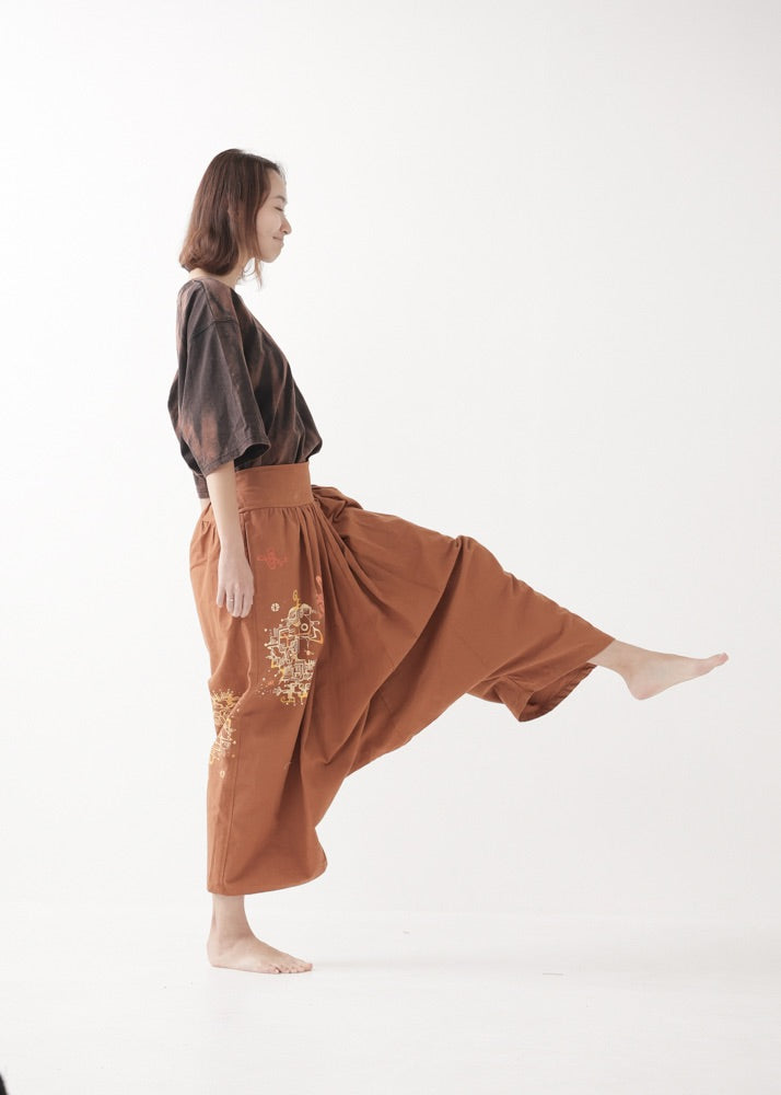 [Hue Of Tuneコラボ限定品] ヘンプコットン・サルエルパンツ
