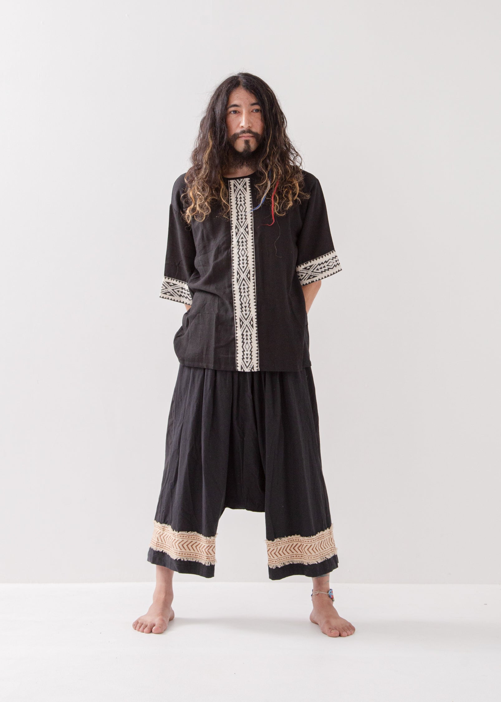 新品　ORIHICA エアーテックスパンセットアップ クロップドパンツ 織柄 エアーテックスパンセットアップ クロップドパンツ 織柄