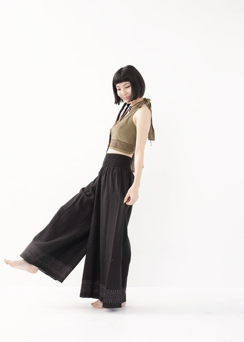 [Tribal Earth] Vネックホルター・クロップドトップス 全2色