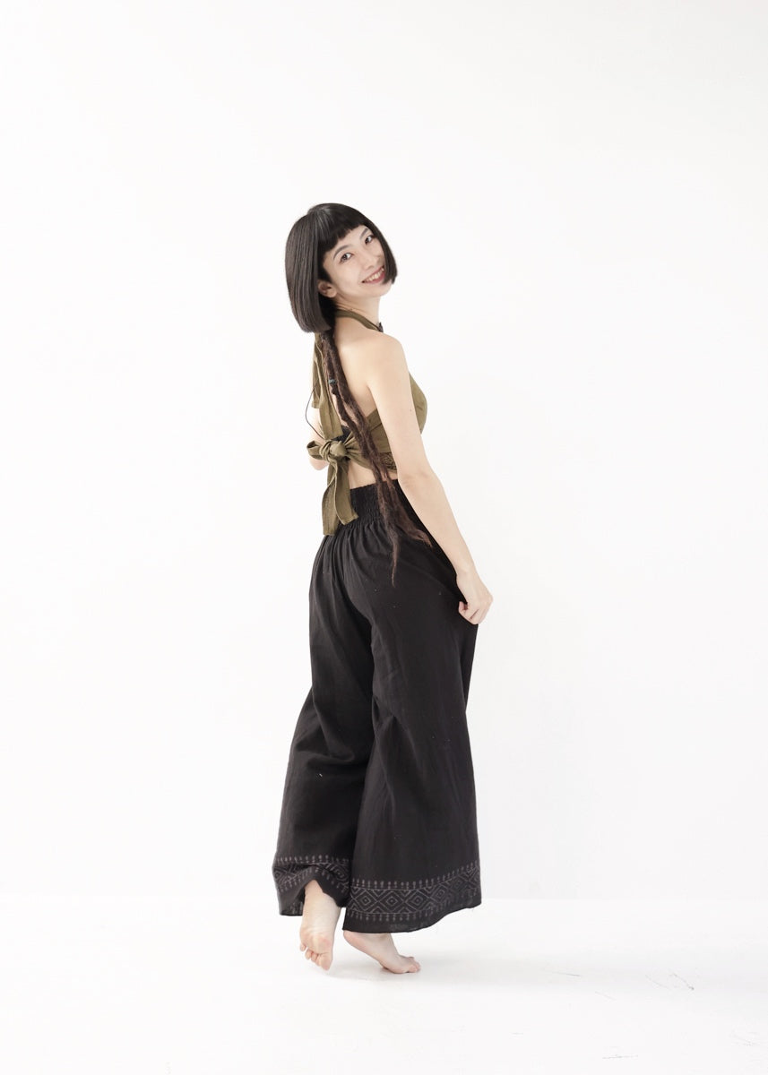 [Tribal Earth] Vネックホルター・クロップドトップス 全2色