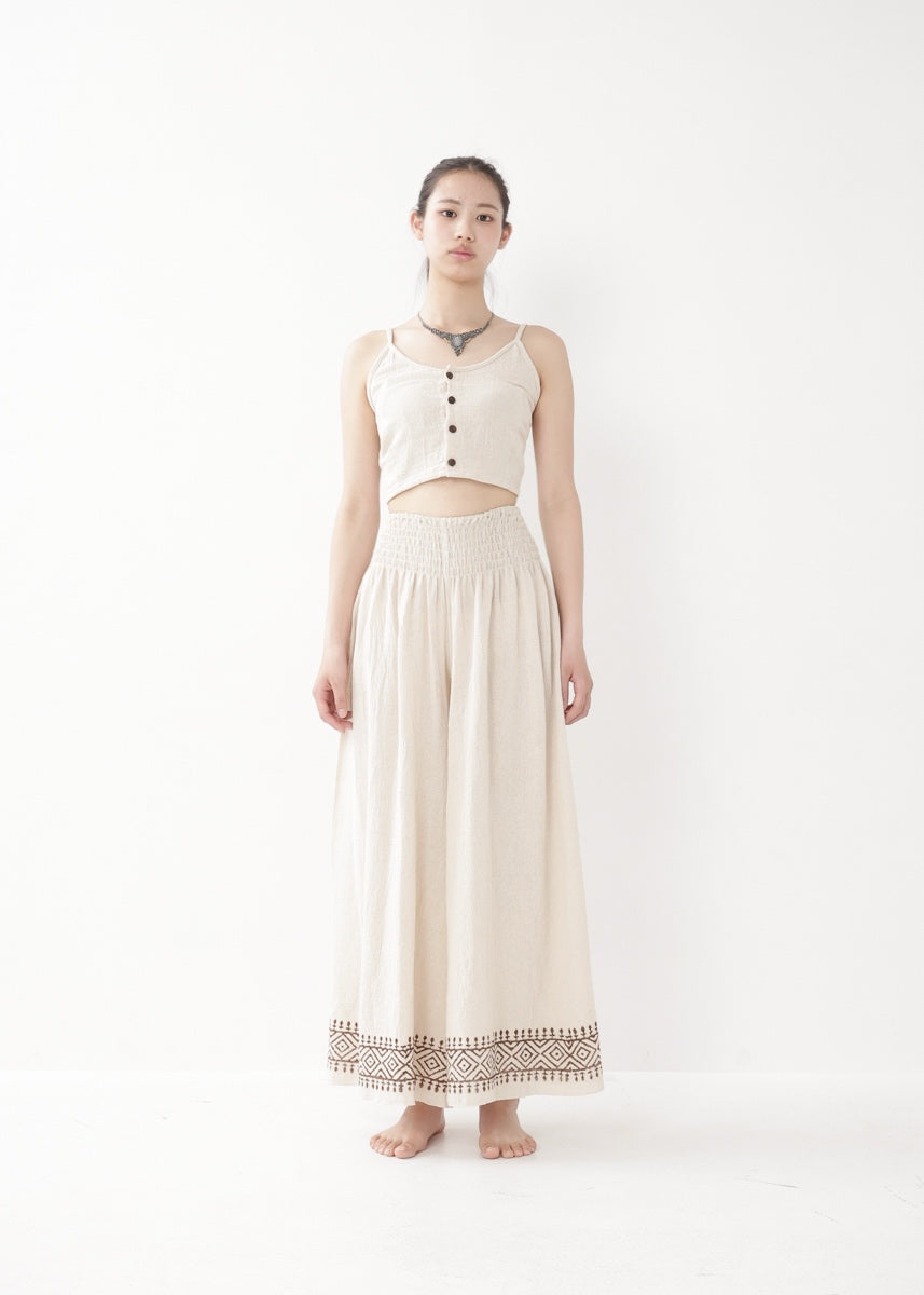 [Khadi of Love] ココナッツボタン・クロップドキャミソール 全2色