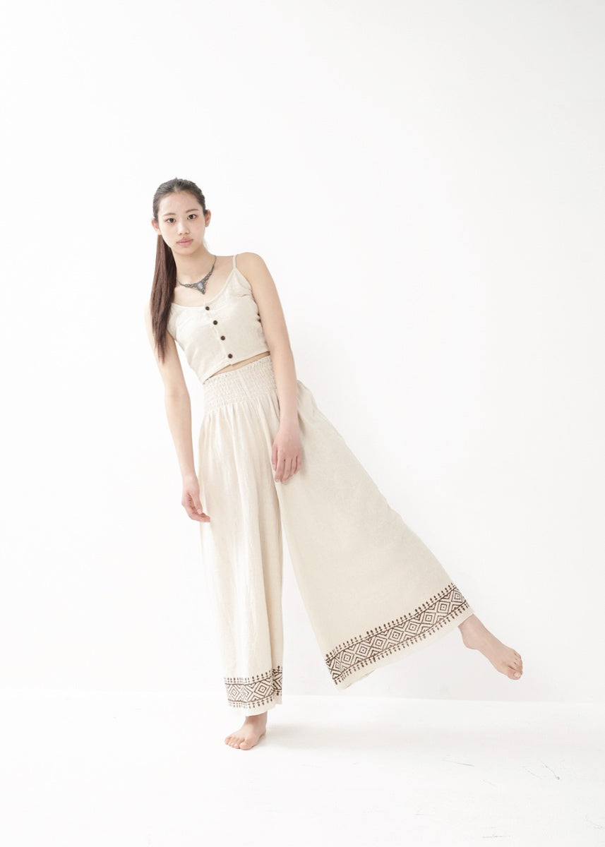 [Khadi of Love] ココナッツボタン・クロップドキャミソール 全2色