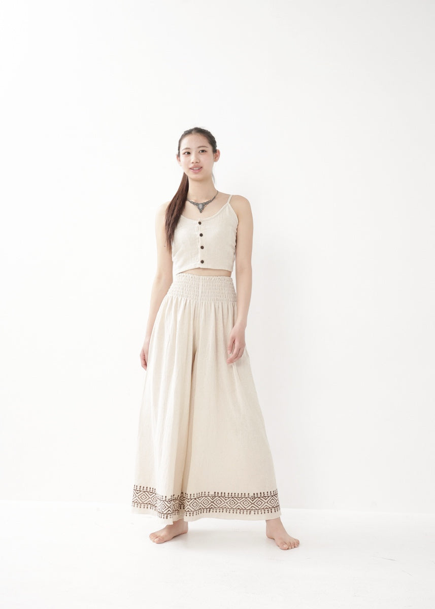[Khadi of Love] ココナッツボタン・クロップドキャミソール 全2色
