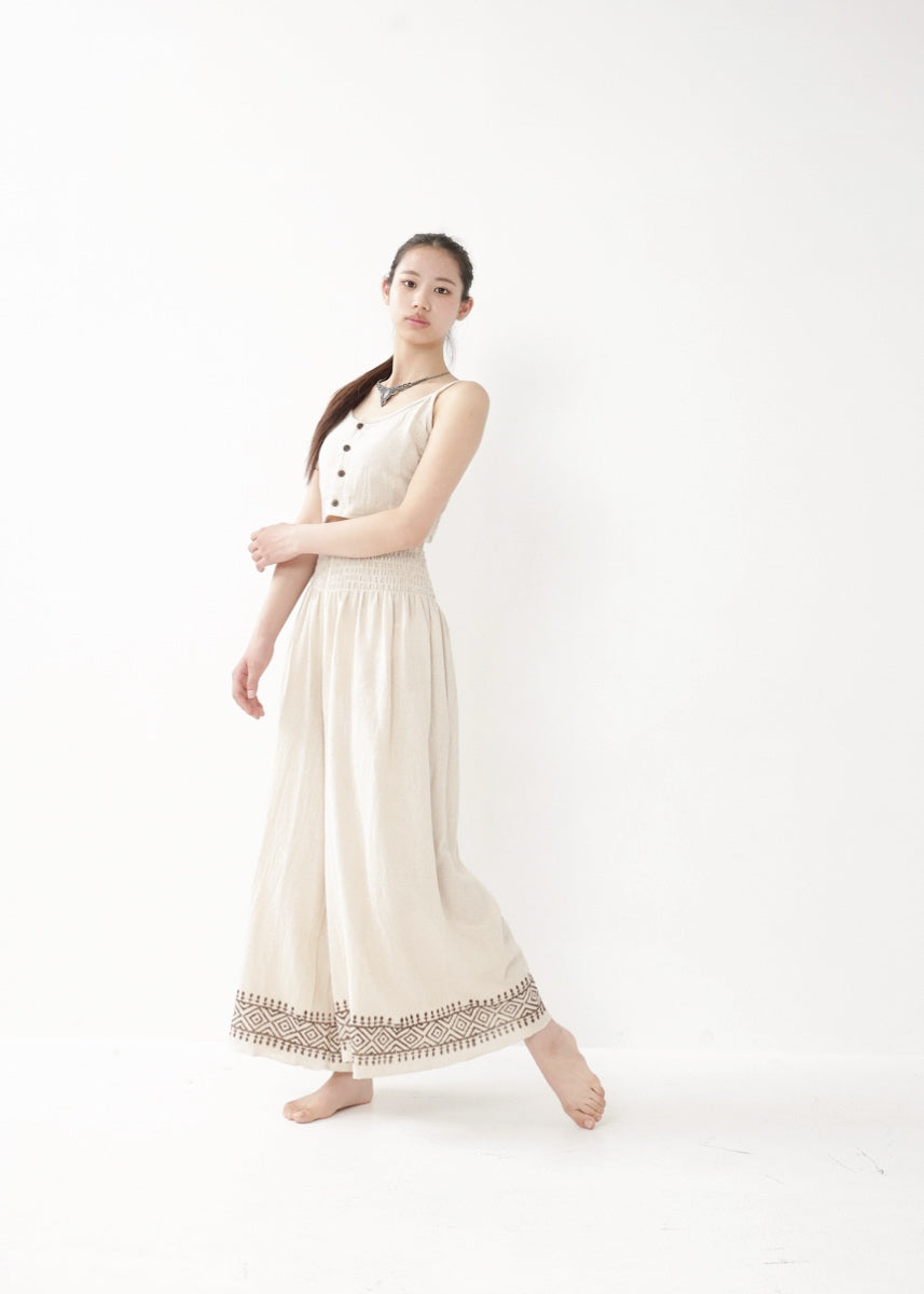 [Khadi of Love] ココナッツボタン・クロップドキャミソール 全2色