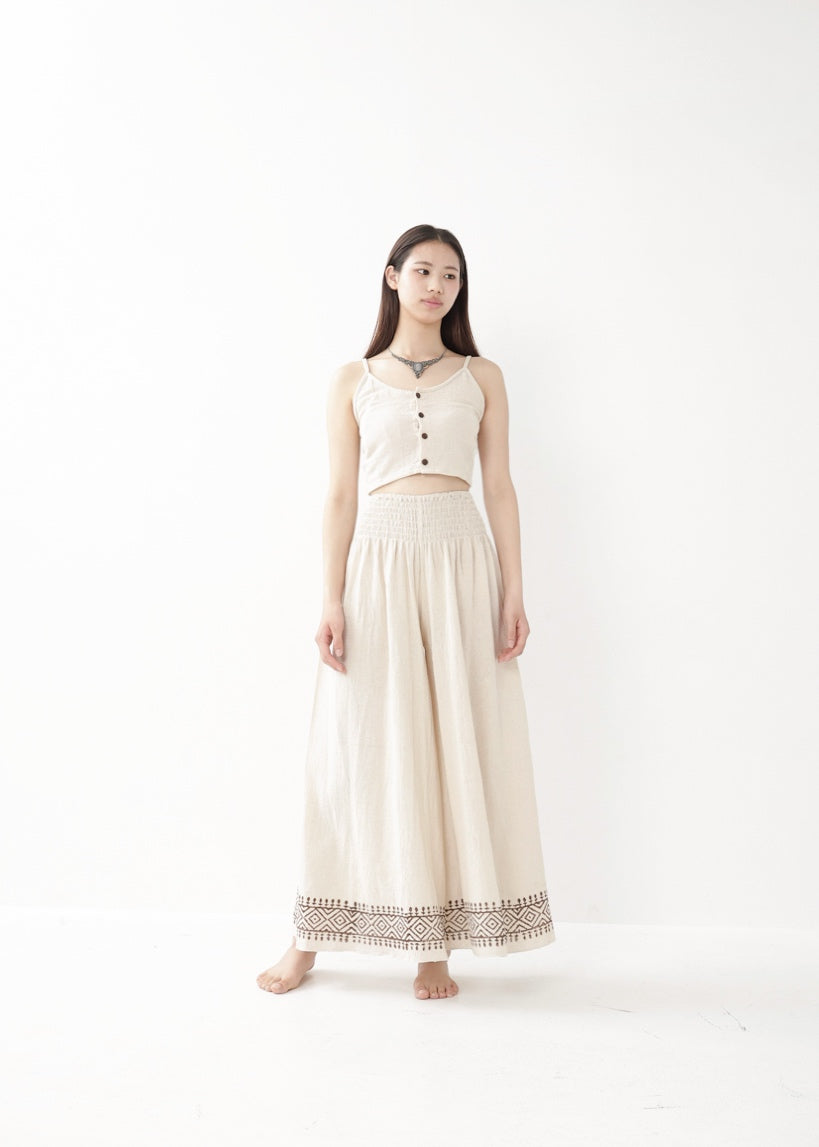 [Khadi of Love] ココナッツボタン・クロップドキャミソール 全2色