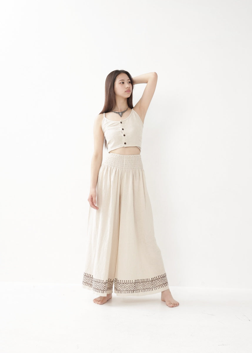 [Khadi of Love] ココナッツボタン・クロップドキャミソール 全2色
