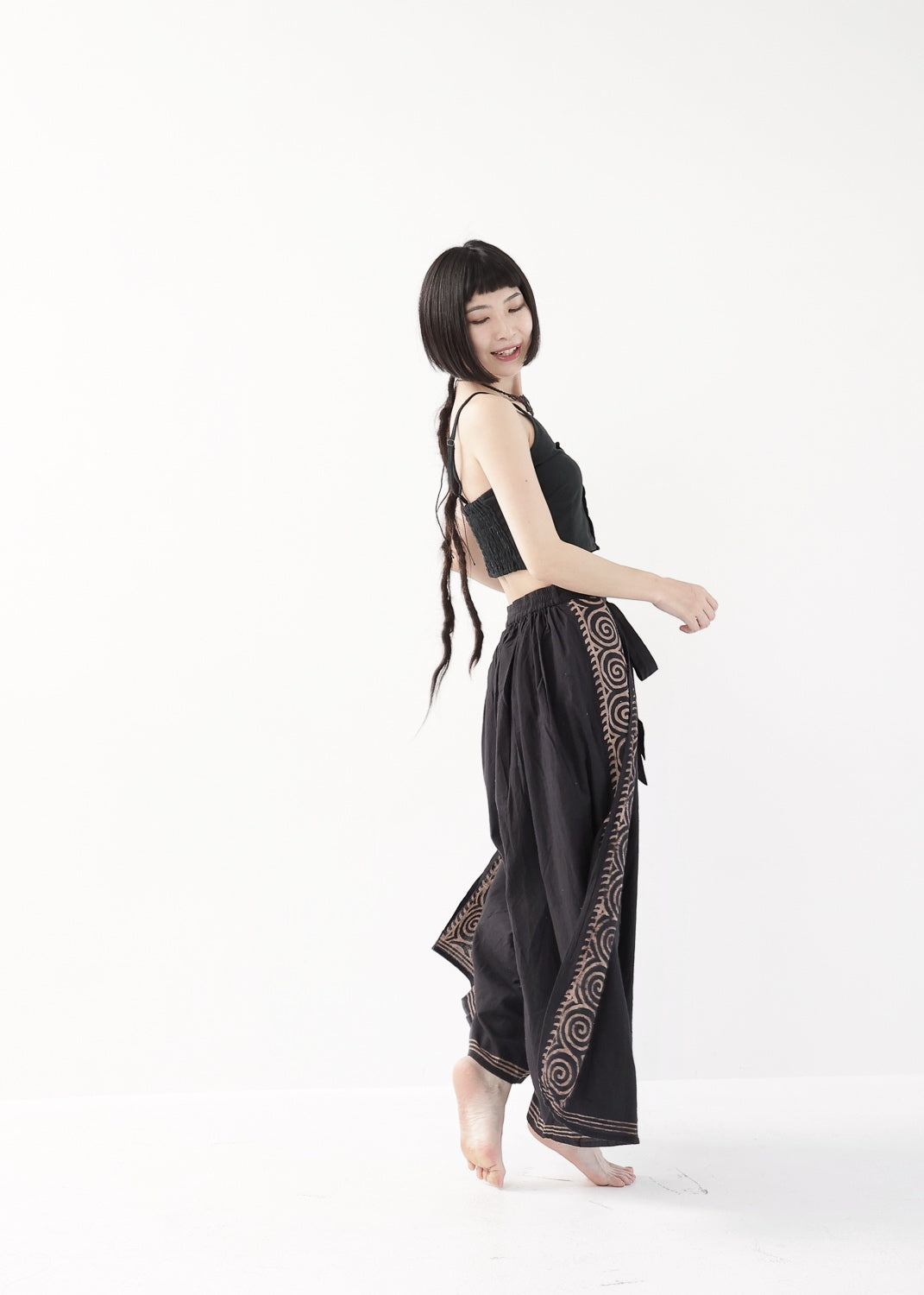 [Dragon Tail] フロントリボン・フィッシャーラップパンツ