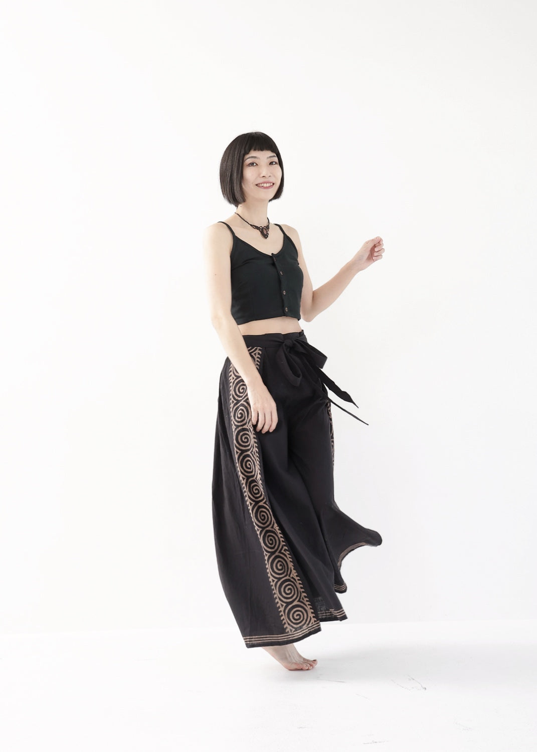 [Dragon Tail] フロントリボン・フィッシャーラップパンツ