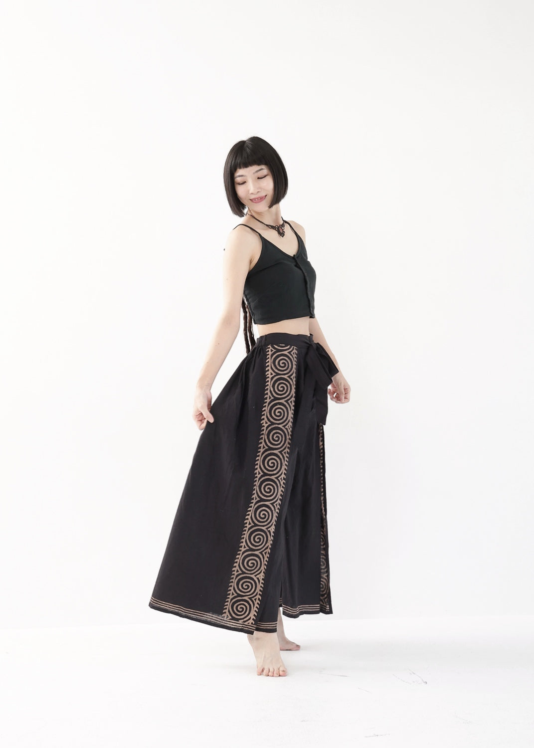 [Dragon Tail] フロントリボン・フィッシャーラップパンツ