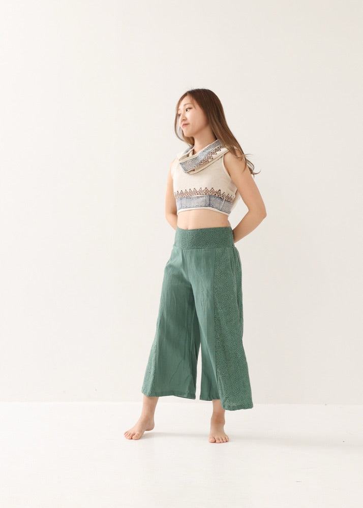 [セットアップ] tribal breeze 編み上げ2wayフーディトップス＆ハーフパンツ