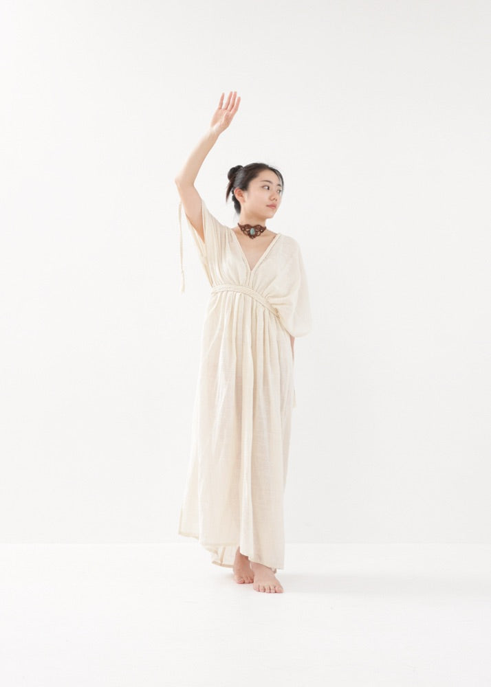 [KujA goddess] 2WAYロープド・オーガニック・カイトドレス