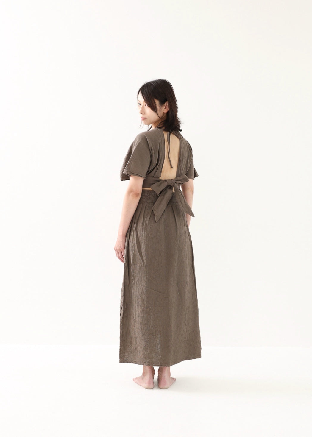 [セットアップ/草木染め] Khadi of Love カイトスリーブトップス＆エジプシャンスカート