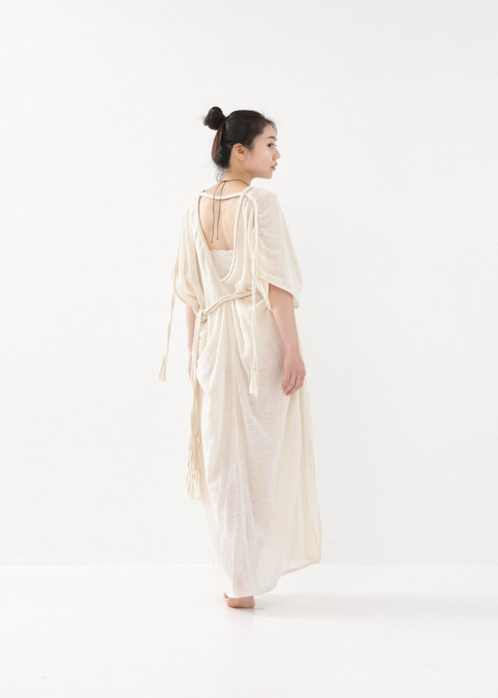 [KujA goddess] 2WAYロープド・オーガニック・カイトドレス