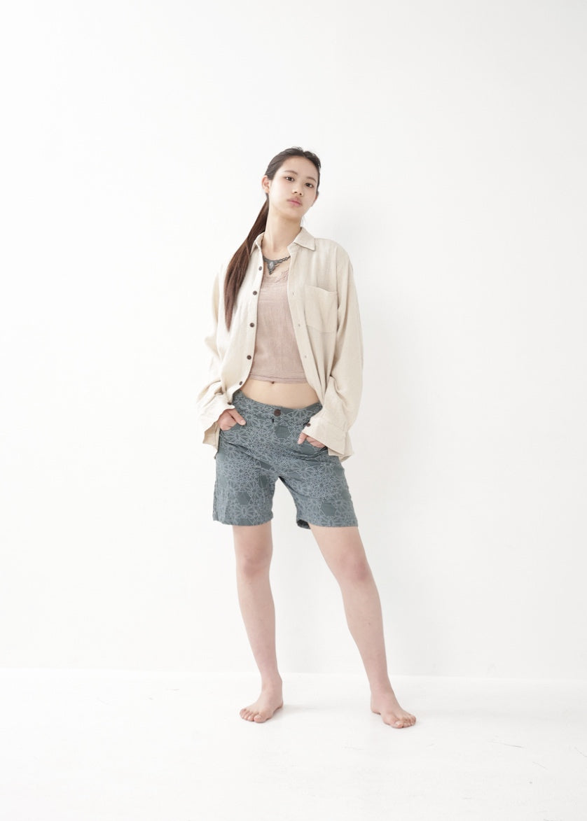[Khadi of Love] ユニセックス・リラックスカディシャツ (きなり)