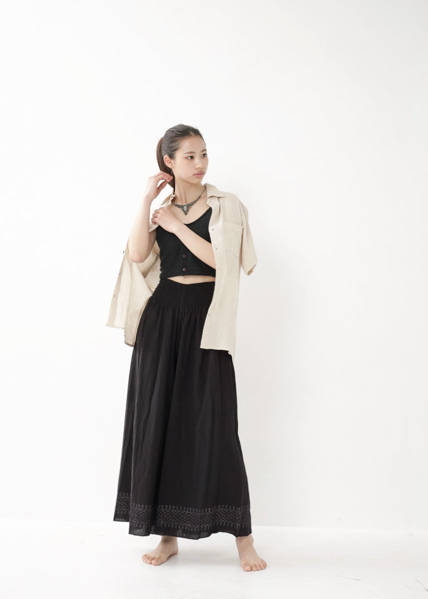 [Khadi of Love] ユニセックス・リラックスカディシャツ (きなり)