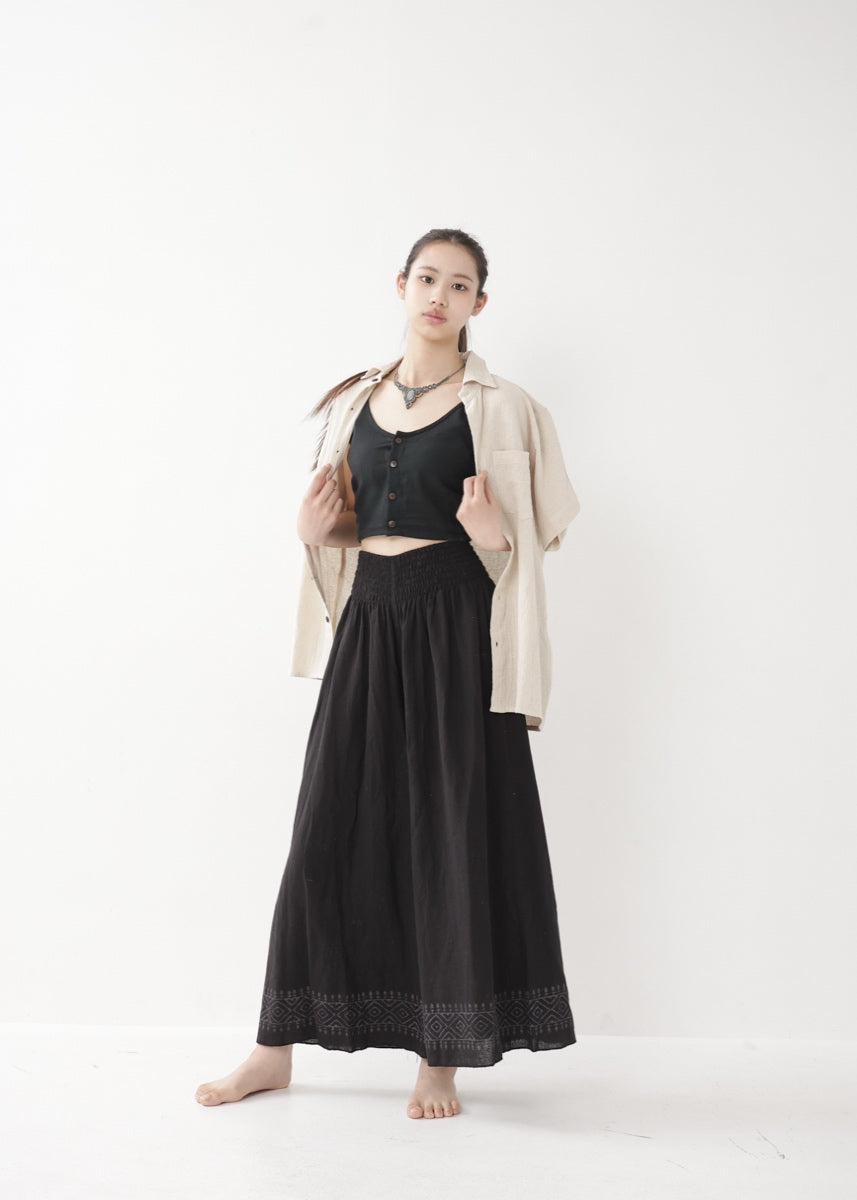 [Khadi of Love] ユニセックス・リラックスカディシャツ (きなり)