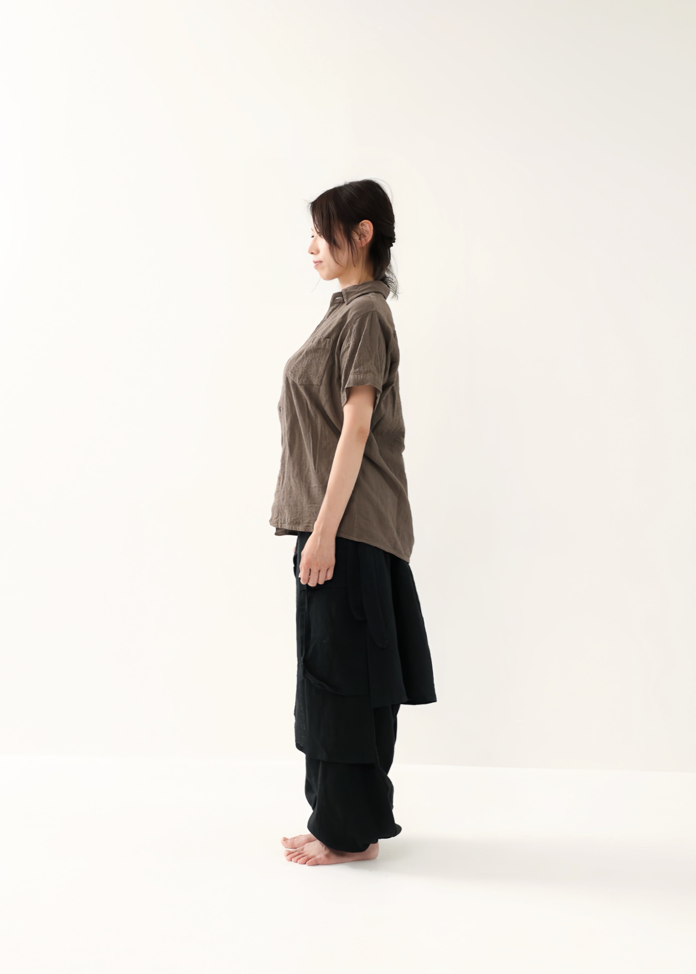[Khadi of Love /ユニセックス] 草木染め・リラックスカディシャツ 全3色